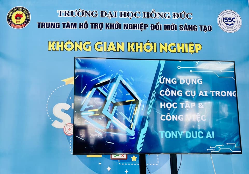 TRƯỜNG ĐẠI HỌC HỒNG ĐỨC TỔ CHỨC KHÓA HỌC “ỨNG DỤNG CÔNG CỤ AI TRONG HỌC TẬP VÀ CÔNG VIỆC”